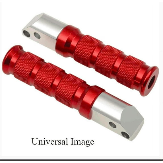 Red Anodized Rear Foot Pegs for Kawasaki ZX6R 2000-2002
