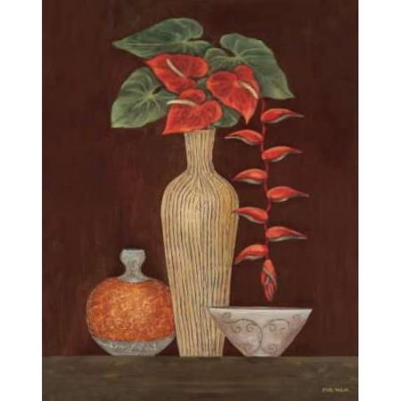 Red Anthuriums Poster Print by Eva Misa (11 x 14)