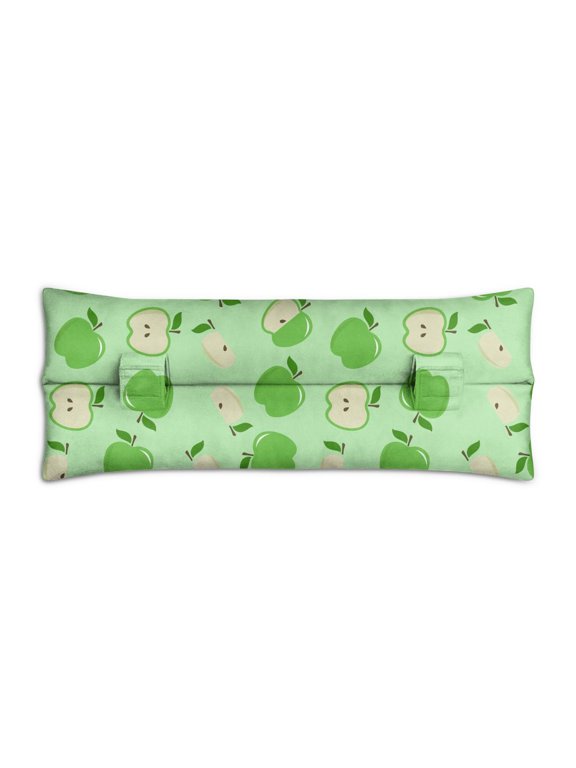 Red Apple Cartoon Pattern Seat Belt Cushion for Surgery Recovery - Soft Pressure Relief Pillow for Mastectomy, Breast & Heart Procedures - Double Strap Design & Machine Washable - Aesthetic Gift