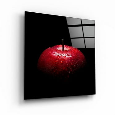 "Red Apple"Glass Wall Art