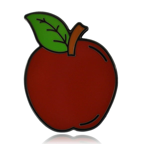 Red Apple Hard Enamel Pin | Clayton Jewelry Labs