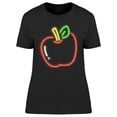 thumbnail image 1 of Red Apple Neon Sign   T-Shirt Women -Image by Shutterstock, Female Medium, 1 of 2