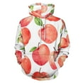 thumbnail image 1 of Red Apple Pattern 3D Print Hoodie Men Women Autumn Thin Pullover Sweatshirt Vintage Streetwear Tops, 1 of 6