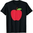 thumbnail image 1 of Red Apple T-Shirt men and women can wear, black, white, gifts, 1 of 4