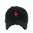 thumbnail image 1 of Red Apple Vintage Baseball Cap Embroidered Cotton Adjustable Distressed Dad Hat, 1 of 1