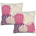 thumbnail image 1 of Red Apricot Pillow Covers 20x20 Inch Dahlia Flower Print Throw Pillow Covers Outdoor Decor Linen Cushion Case for Home Living Room Sofa Couch Bed, Set of 2, 1 of 6