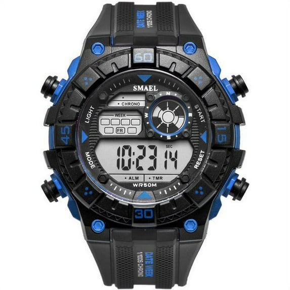 Red Army Watches Big Dial Smael Men Watch Digital Relogio Masculino Sport Watch Waterproof 1439 Digital Watch Top Brand Luxury - Digital Wristwatches