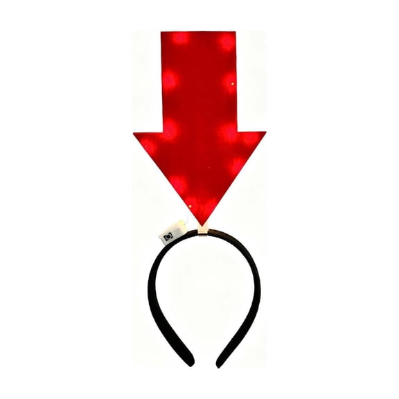 Red Arrow Headband, Striking Hair Accessory for Casual Wear, Fun Party Photo Prop and Costume Event Decor