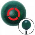 thumbnail image 1 of Red Arrows in Circle Green Metal Flake Shift Knob with M16 x 1.5 Insert Shifter, 1 of 1
