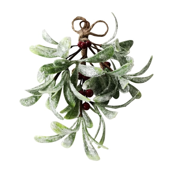 Red Artificial Mistletoe Red Hanging Ornament Christmas Kissing Ball Decor For Ceiling Doorway Festive Holiday Decorations #EH491