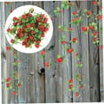 thumbnail image 1 of Red Artificial Rose Vine Garland, 42 Heads Hanging Flower Decor, Flower Garland Rose Vine Artificial Flowers, for Wedding Arch, Garden Decor, Realistic, Multi-Color, By Kingtowag, 1 of 6