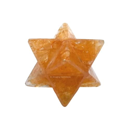 Red Aventurine Crystal Merkaba Star (0.75" Inches)
