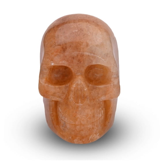 Red Aventurine Skull. Spiritual Serenity Skull, Hand-carved Skull, Gemstone Skull Ornament, Unique Skull Statue, Calming Home Decor, 1.8kg