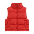 thumbnail image 1 of Red Baby Camisole Tank Thermal Thick Outfits for Kids Girl Boy Winter Fall Sleeveless Collared Neck Vests Padded Jacket Outfits Child 2025 Clothing Trendy Regular Fit 3 Years, 1 of 3