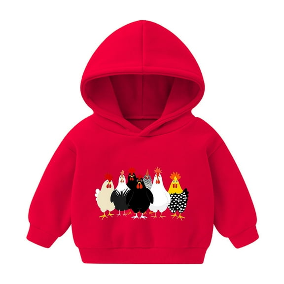Red Baby Graphic Outfits for Kids Girl Boy Winter Fall Happy Holiday Gift Thanksgiving Lounge with Hood Hoods Outfit Sweatshirts Child 2025 Clothes Regular Fit 5 Years