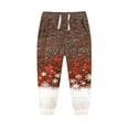 thumbnail image 1 of Red Baby Kids Girl Boy Workout Gym Happy Vacation Christmas Casual Pants Sweatpants for Kid Ruched Warm Thick Fuzzy Winter Fall Pants 2025 Clothing 7 Years, 1 of 3