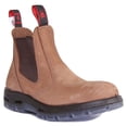 thumbnail image 1 of Red Back UBCH Women's Soft Toe Leather Ankle Boot With Elasticated Sides In Taupe Size 7.5, 1 of 6