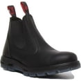 thumbnail image 1 of Red Back Ubbk Bobcat Men's Leather Chelsea Ankle Boot In Black Size 10.5, 1 of 6