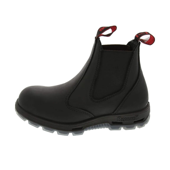 Red Back Usbbk Unisex Leather Safety Boot With Steel Toe In Black Size 12