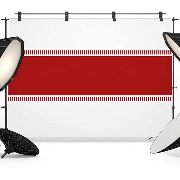 Red Backdrops for Photography, Stripes Fabric Photo Background Sturdy Studio Props for Photo Studio, Video Recording, Booth & Photoshoot 7X5ft