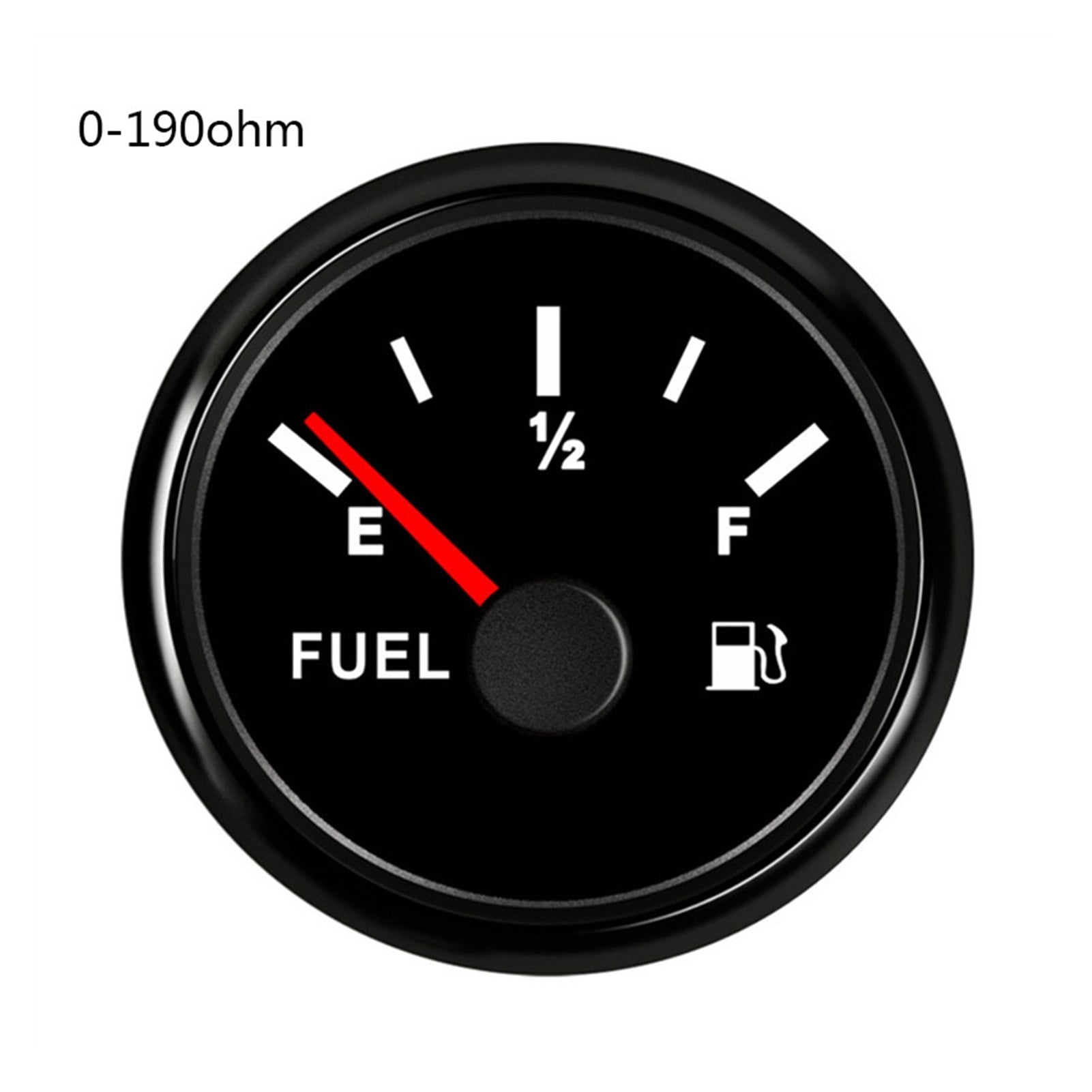 Red Backlight Fuel Level Gauge 0~190ohm / 240-33ohm fit Boat Car 52mm ...