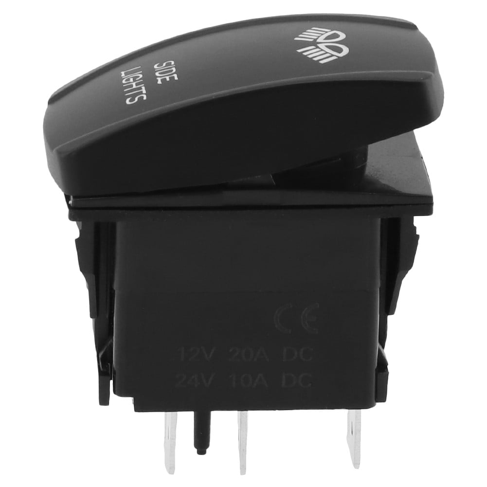 Red Backlit Lights Control Rocker Toggle Switch Button For ATV UTV SUV