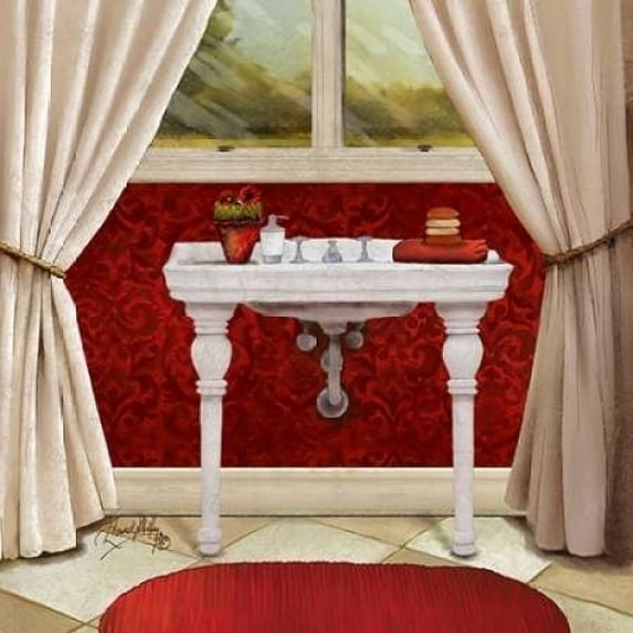 Red Bain II Poster Print by Elizabeth Medley (12 x 12)