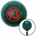 thumbnail image 1 of Red Ball No.13 Green Metal Flake Shift Knob with M16 x 1.5 Insert Shifter Auto Manual, 1 of 1