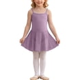 thumbnail image 1 of Red Ballet Dress for Girls Leotard with Attached Chiffon Skirt Adjustable Spaghetti Strap Nylon Spandex Dance Wear Kids,Size 14-15T, 1 of 7