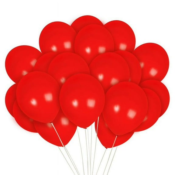Red Balloons - 12 Inch Latex Balloons - 36 Pack