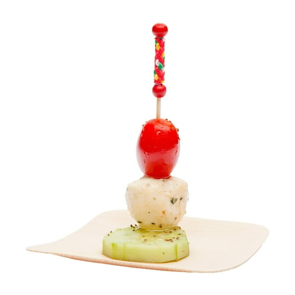 Red Bamboo Braided Pick - Retail Pack - 4" - 500 count box