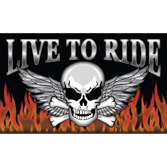 Red Bandana Pirate Flag with Grommets with Eye Patch 3ft x 5ft