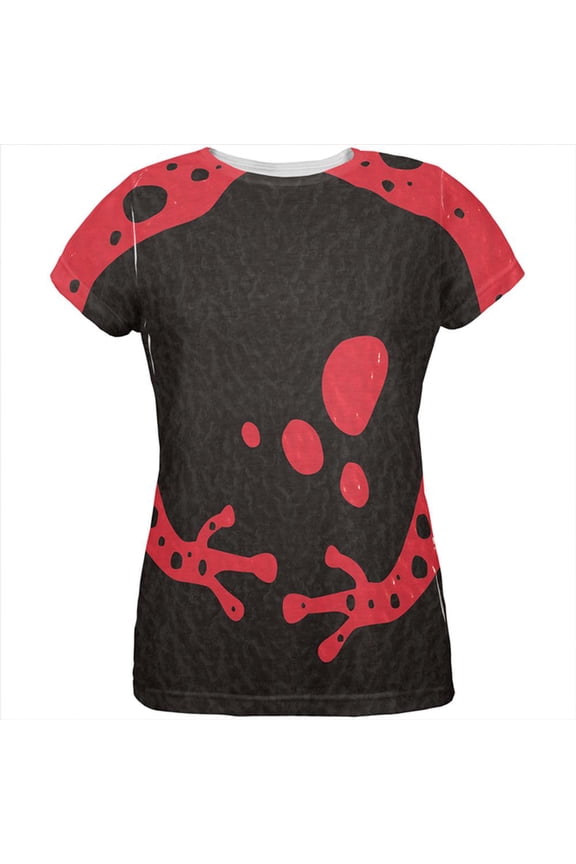 Red Banded Poison Dart Frog Costume All Over Womens T Shirt Multi 2XL