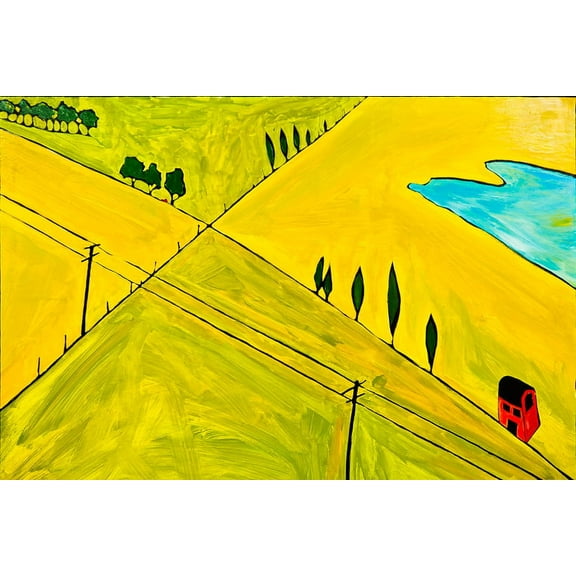 Red Barn Acres by Ben Mann Poster Print