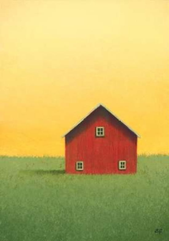 Red Barn Canvas Art - Sharon France (20 x 28)