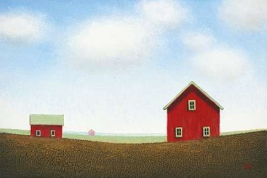 Red Barn Canvas Art - Sharon France (24 x 36)