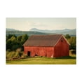 thumbnail image 1 of Red Barn in Burke - Burke Vermont Photography Barn Farm Rural Countryside Scenic Landscape Pastoral Unframed Wall Art Print 16 x 24 inches, 1 of 7