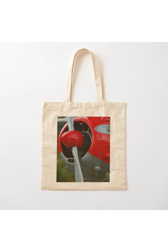Red Baron Canvas Tote Bags, Reusable Shopping Bag