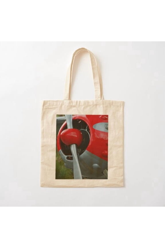 Red Baron Canvas Tote Bags, Reusable Shopping Bag
