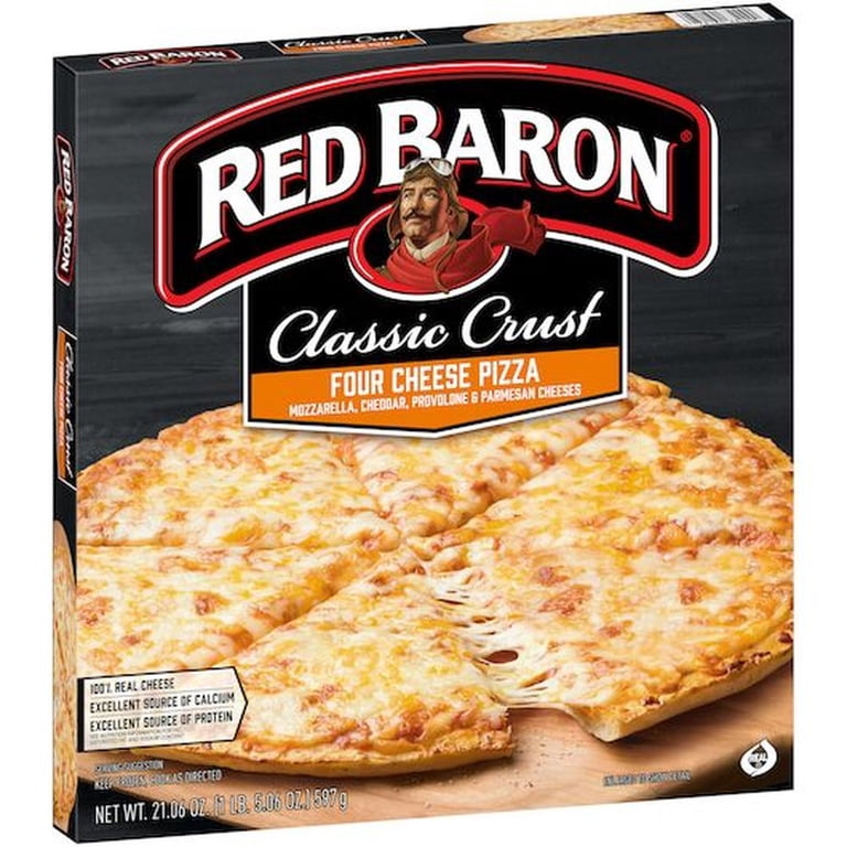 Red Baron, Four Cheese Classic Crust Pizza, 21.06 Ounce, 16 Pack