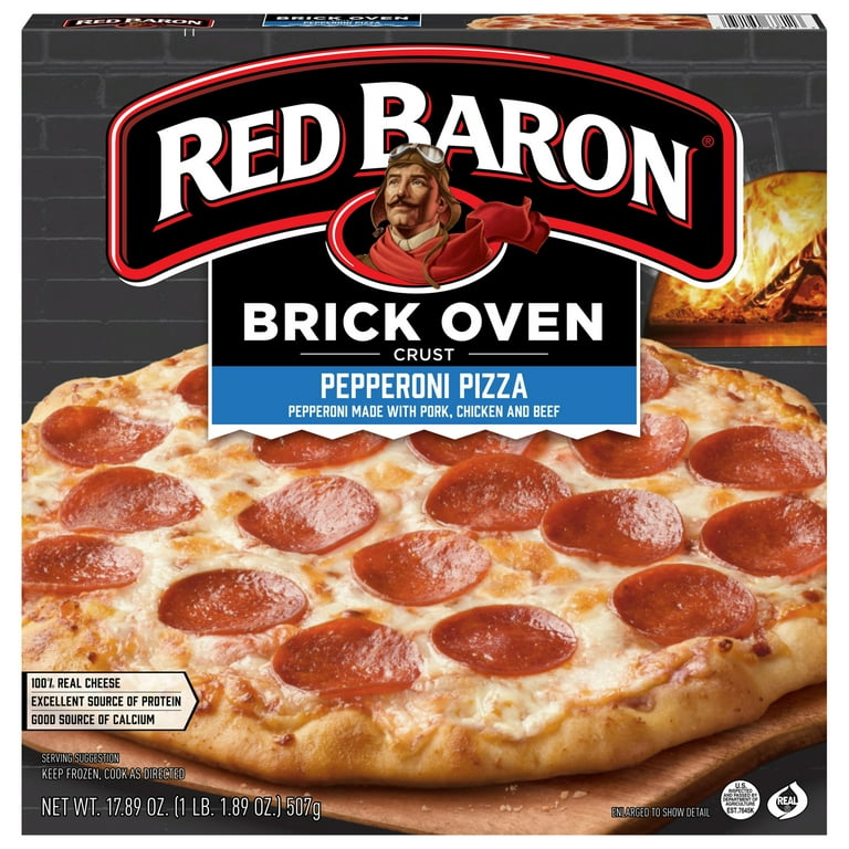 Red Baron Pepperoni Brick Oven Frozen Pizza, oz