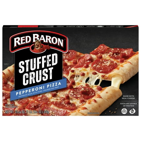 Red Baron Pepperoni Stuffed Crust Frozen Pizza, 23.65 oz