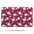 thumbnail image 1 of Red Baseballs and Stars Pattern Bathroom Rugs Mat,Non Slip Microfiber Bathroom Rug,Rubber Backing,Soft Bathroom Mats for Bathroom Floor,Tub and Shower,17x27in(43x68cm), 1 of 5