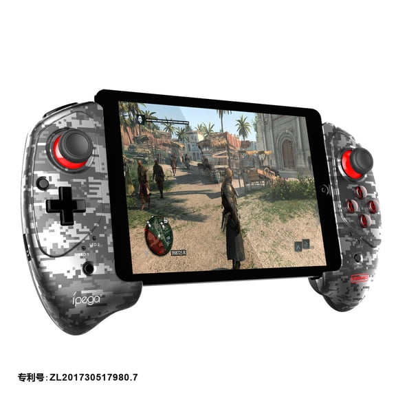Red Bat Upgraded Direct-Connect Stretch Bluetooth Game Controller - Plug-and-Play for Android/iOS Phones, Anti-Slip Mobile Gaming Pad for Battle Royale & MOBA Games