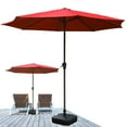 thumbnail image 1 of Red Beach Umbrella with Air-Vented Design, Universal Replacement and Waterproof Canopy, 1 of 3