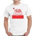thumbnail image 1 of Red Bear California Republic T-Shirt for Men - S M L XL 2XL 3XL 4XL 5XL USA State Graphic Tee - California Clothes Collection Funny Cali Gift for Men, 1 of 2