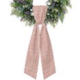 Red Beige Arches Wreath Sash for Front Door 4.5