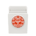 thumbnail image 1 of Red Beijing Opera Head Paper-cut Desk Pencil Holder Cup Pen Organizer, 1 of 4