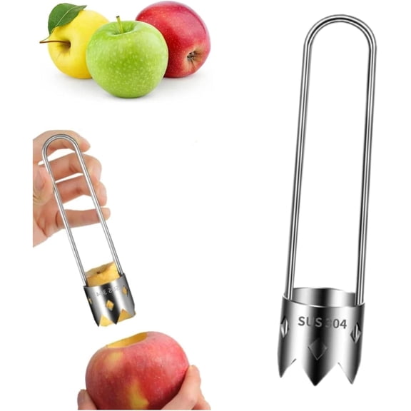Red Bell Pepper Corer Seed Remover Tool, 2026 Upgraded Multifunctional Stainless Steel Pepper, Pineapple, Pear, Apple Corer Tool - Ergonomic Handle, Vegetables and Fruit Kitchen Utensils (1pcs)
