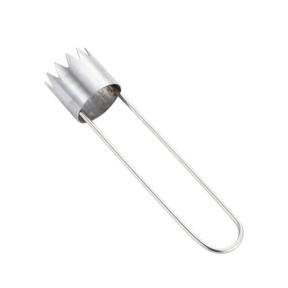 Red Bell Pepper Seed Corer, Stainless Steel Fruite Corer, 2025 New Apple Corer Tool, Kitchen Gadget for Removing Fruit & Vegetable Cores,Silver A,2PCS